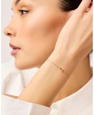  Gold Bracelet - Gold Twisted Link Bracelet