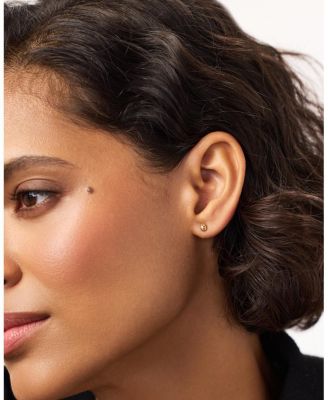 Gold Stud Earrings - Gold Mini Teardrop Studs