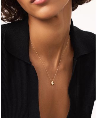  Gold Pendant Necklace - Gold Teardrop Necklace