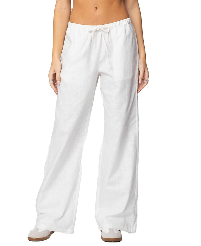 EDIKTED ALEXA LINEN BLEND PANTS