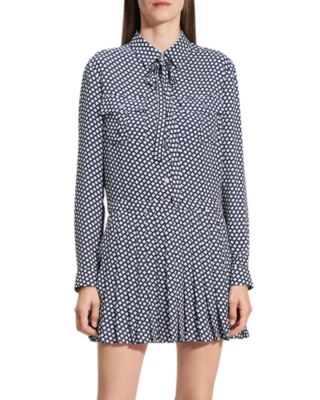 Theory - Square Print Mini Dress