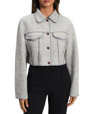 Theory - Wool Cropped Jacket