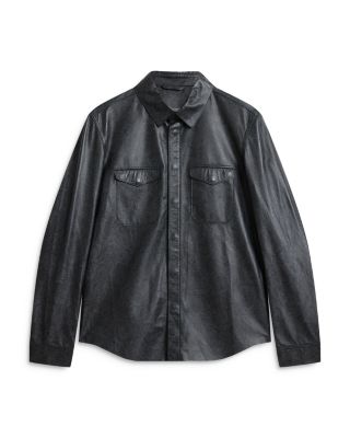 Travis Leather Shirt Jacket