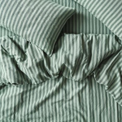 Pembroke Stripe Linen Blend Duvet Cover, King