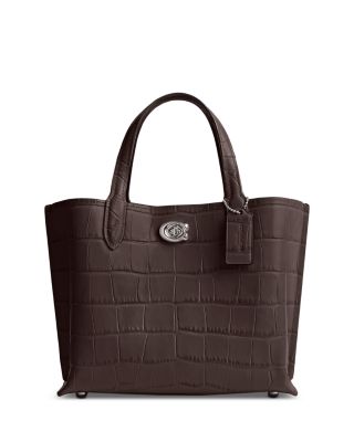 COACH - Willow 24 Small Embossed Leather Tote