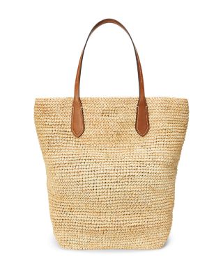 Big Pony Large Raffia Tote Bag