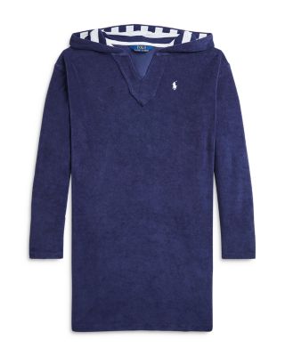 Ralph Lauren - Girls' Hooded Terry Cover-Up - Big Kid