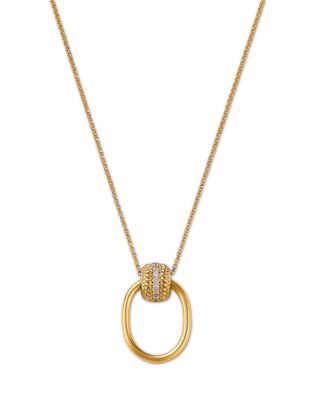 Roberto Coin 18K Yellow Gold Diamond Opera Necklace, 16