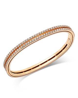 Roberto Coin 18K Rose Gold Diamond Portofino Bangle Bracelet
