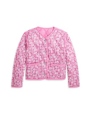 Ralph Lauren - Girls' Reversible Gingham Jacket - Little Kid, Big Kid