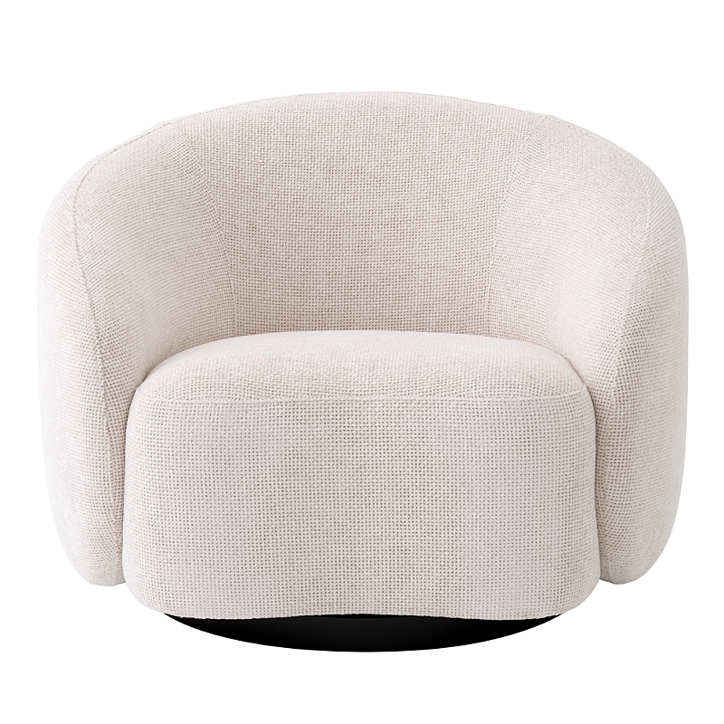 Eichholtz Amore Swivel Chair In Lyssa Off White