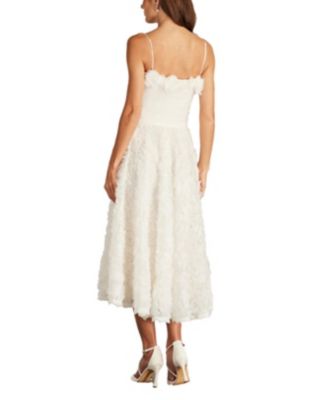 Greer Rosette Applique Midi Dress