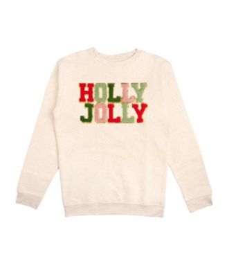 Sweet Wink - Woman Holly Jolly Patch Christmas Adult Sweatshirt