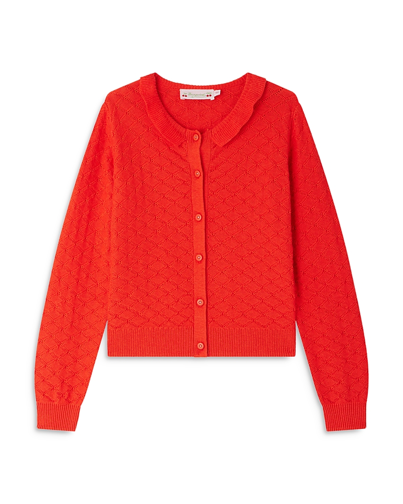 Bonpoint Emy Cardigan In Coquelicot