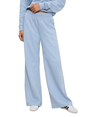 Good American Crystal Wide Leg Sweatpants