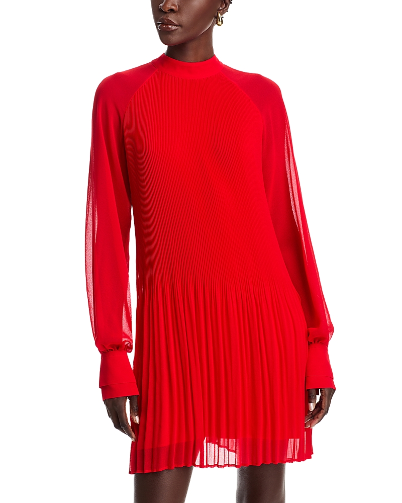 Hugo Boss Boss Dolumi Long Sleeve Shift Dress In Red | ModeSens Hugo Boss Boss Dolumi Long Sleeve Shift Dress In Red | ModeSens