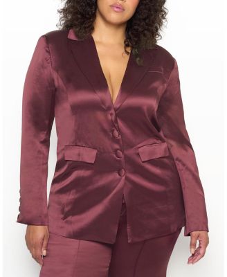 Collins Satin Boyfriend Blazer