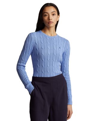 Ralph Lauren - Cable Knit Cotton Crewneck Sweater