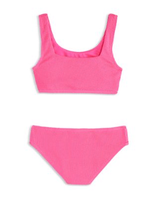 Girls' Fay Crinkle Square Neck Two Piece Swimsuit - Little Kid, Big Kid