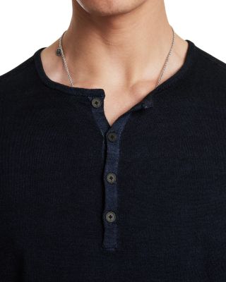 Eren Regular Fit Wool Blend Henley Tee  