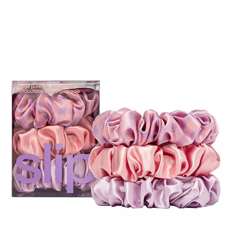 slip Pure Silk Large Scrunchies, Set of 3
