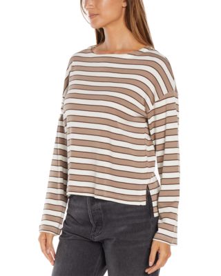 Rumi Striped Boat Neck Top