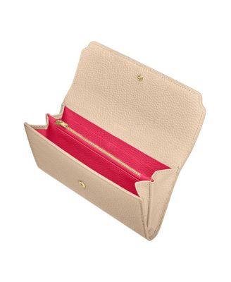 Long Leather Flap Wallet