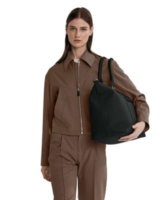 Large Leather Weekender Bag