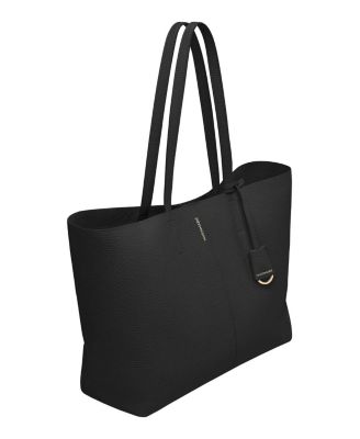 Large Leather Zipped Soft Tote
