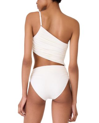 One Shoulder Rosette One Piece Swimsuit