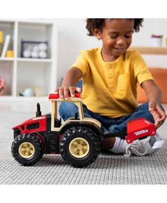  Steel Classics Retro Cab Tractor with Red Plow - Ages 3+