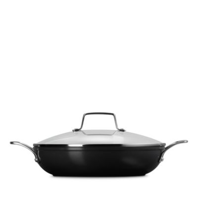 Essential Nonstick Ceramic 3.5 Qt. Shallow Braiser with Glass Lid