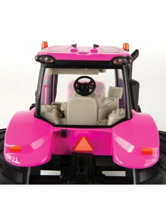  1/16 Big Farm PINK Case IH Magnum Tractor with Loader and Lights & Sounds - Ages 5-7