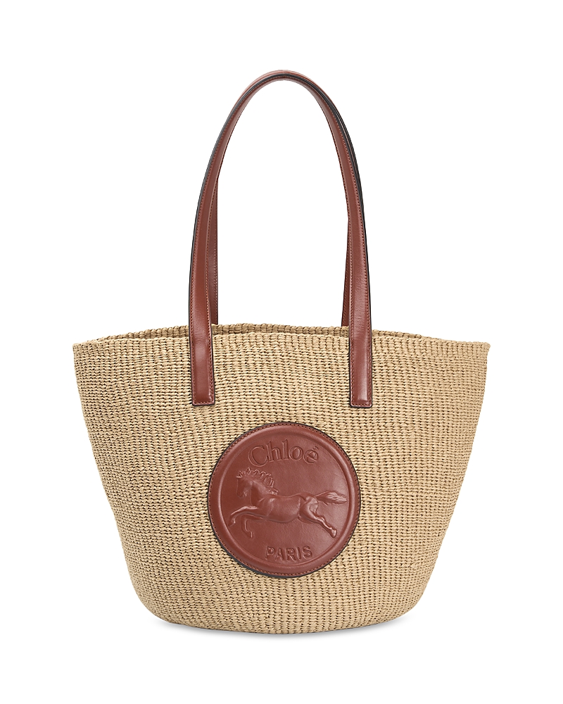 Chloe Horse Medal Basket Tote