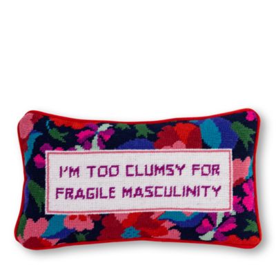 Furbish Studio - Clumsy Needlepoint Pillow, 15" x 9"