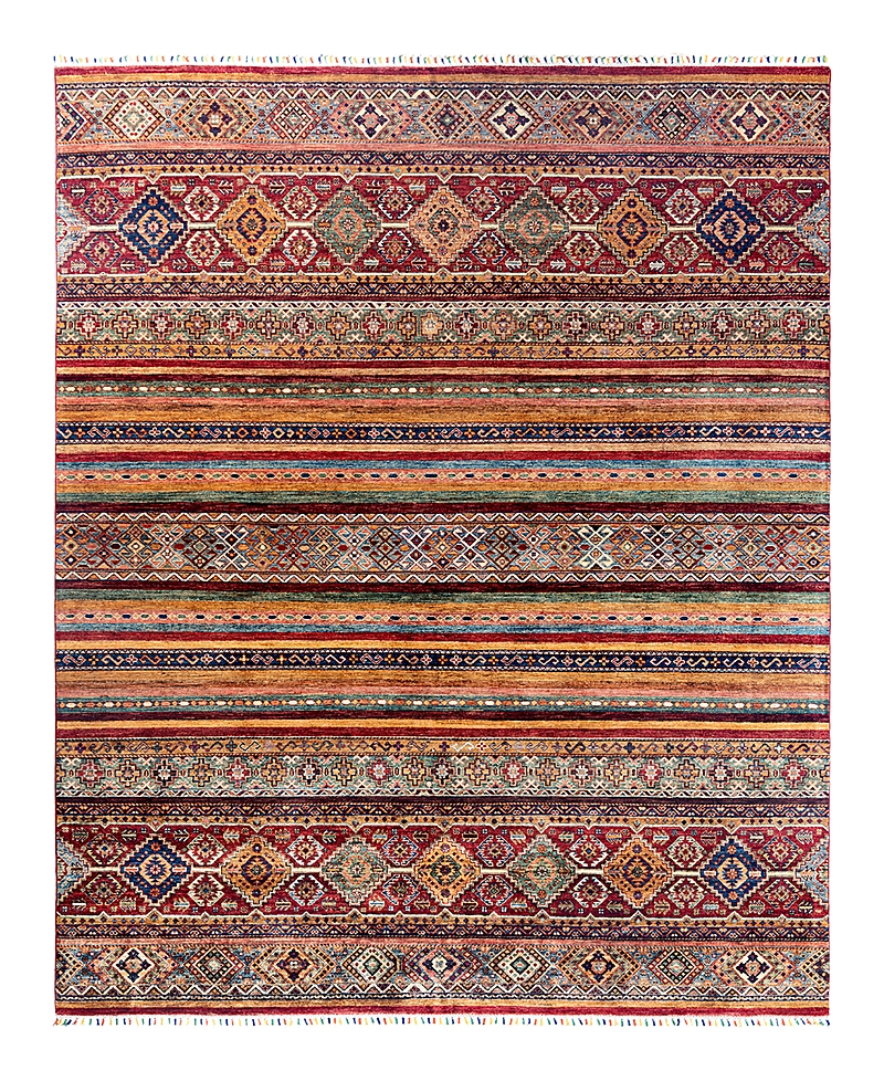 Bloomingdale's Tribal M1999 Area Rug, 8'1 X 10' In Red
