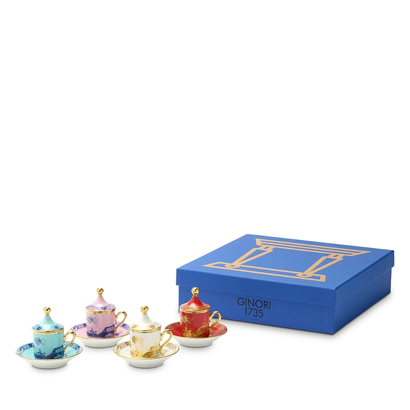 Ginori 1735 Antico Doccia Coffee Service For Four