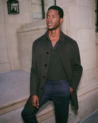 Car Coat in Luxe New Divide