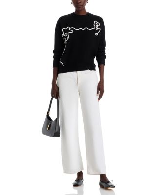 Flower Embroidered Sweater