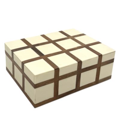 Faux Bone Inlaid Keepsake Box