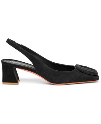 Santoni - Women's Lemon Suede Sling Back Pumps