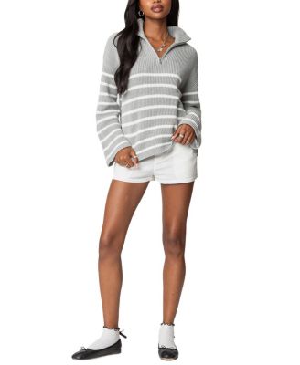 Oversized Quarter Zip Sweater