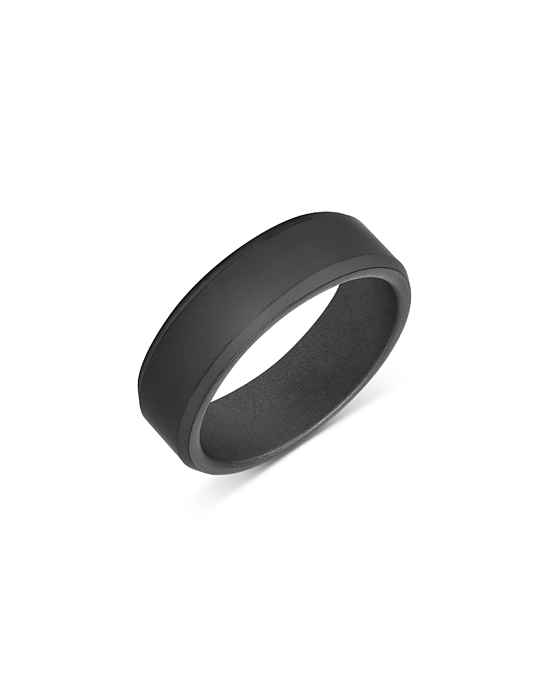 Bloomingdale's Fine Collection Men's Band in Black Tungsten