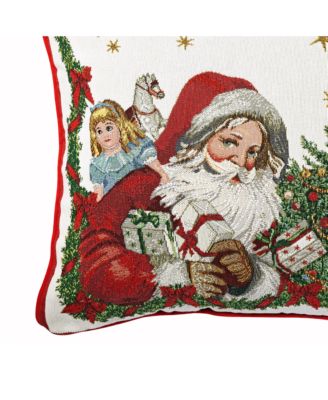Toy's Fantasy Square Pillow: Santa