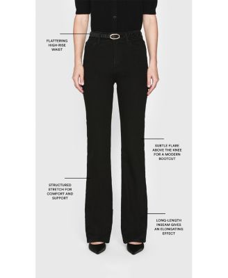 The Arrow High Rise Straight Leg Jeans in Smokescreen