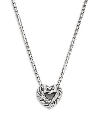 Cable Cookie Classic Heart Necklace with 18K Yellow Gold