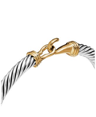 Cable Buckle Bracelet with Gold