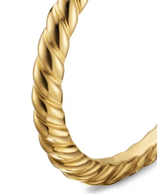 18K Yellow Gold DY Unity Cable Band Ring