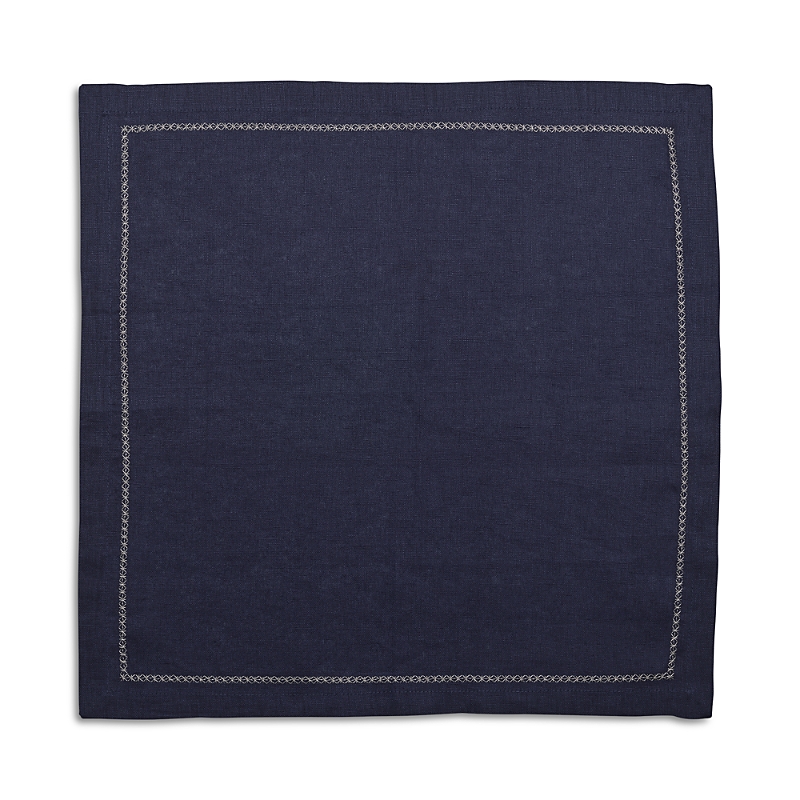 Kim Seybert Classic Linen Napkin, Set Of 4 In Navy