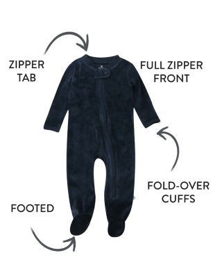 Unisex Velour Footie, Set of 2 - Baby